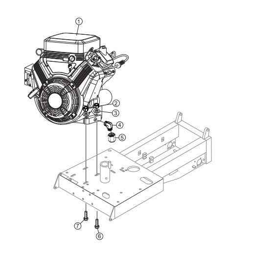 WBH-16EAWD Engine Mount Assembly Parts by Multiquip Whiteman