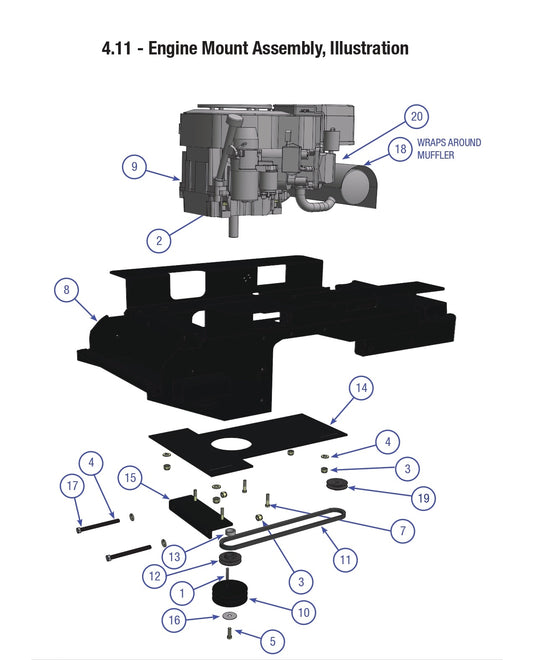 AT16 Engine Mount Assembly Parts By Allen Engineering