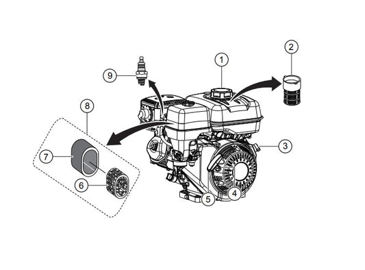 Honda Engine Service Parts for BH90C Trowels by Multiquip Whiteman