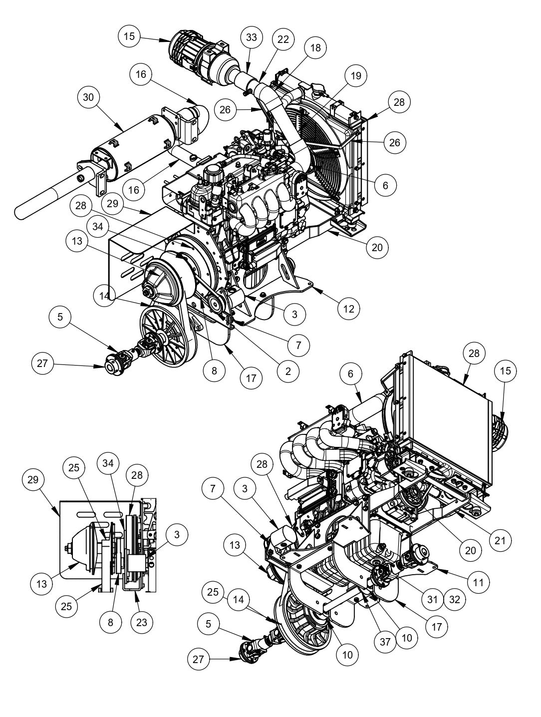 MSP475 Mechanical Super Pro Riders Engine Assembly Parts by Allen Engineering