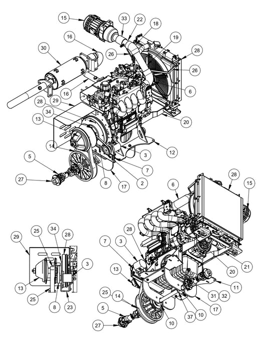MSP475 Mechanical Super Pro Riders Engine Assembly Parts by Allen Engineering