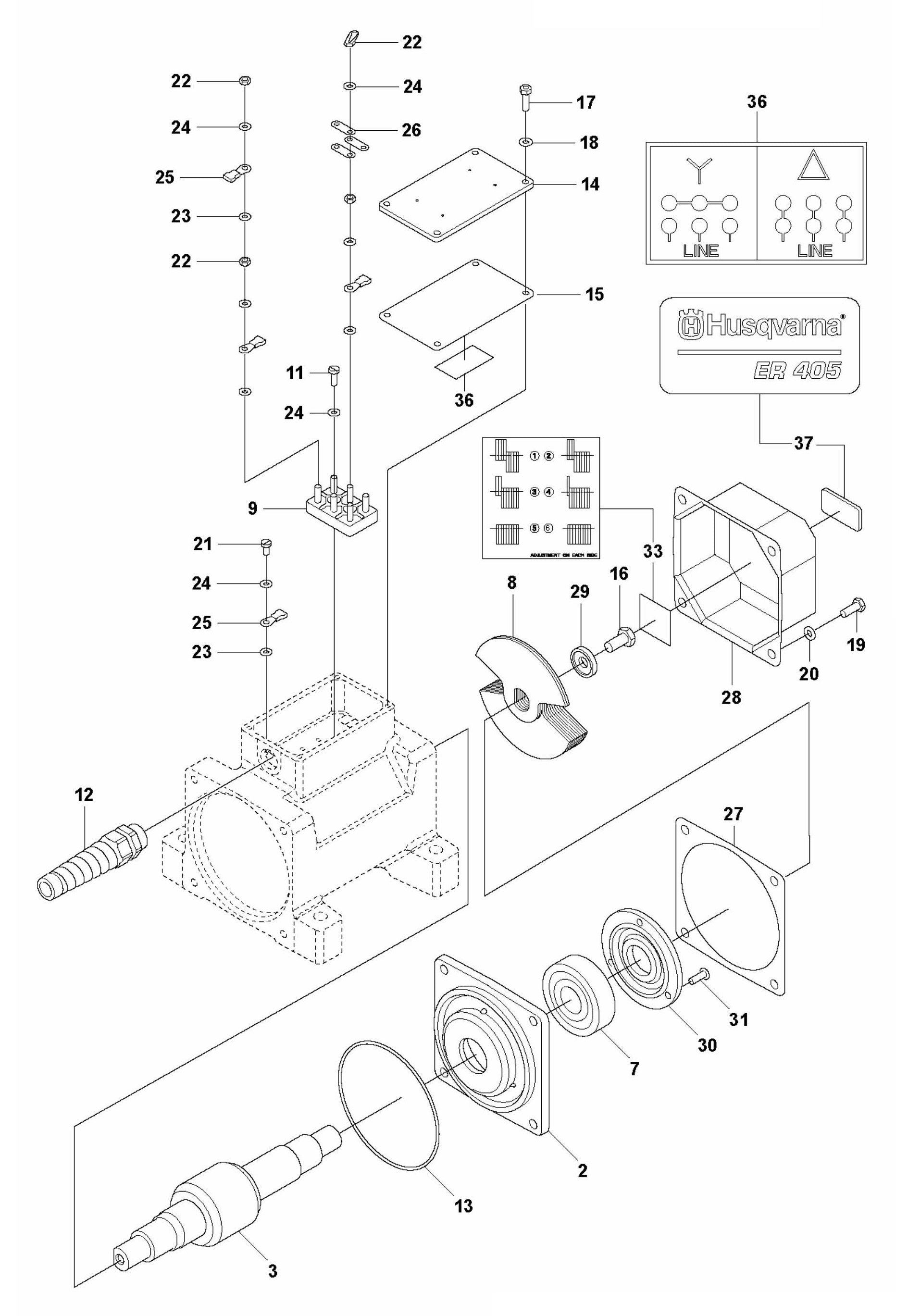 ER 405 Product Complete Assembly Parts