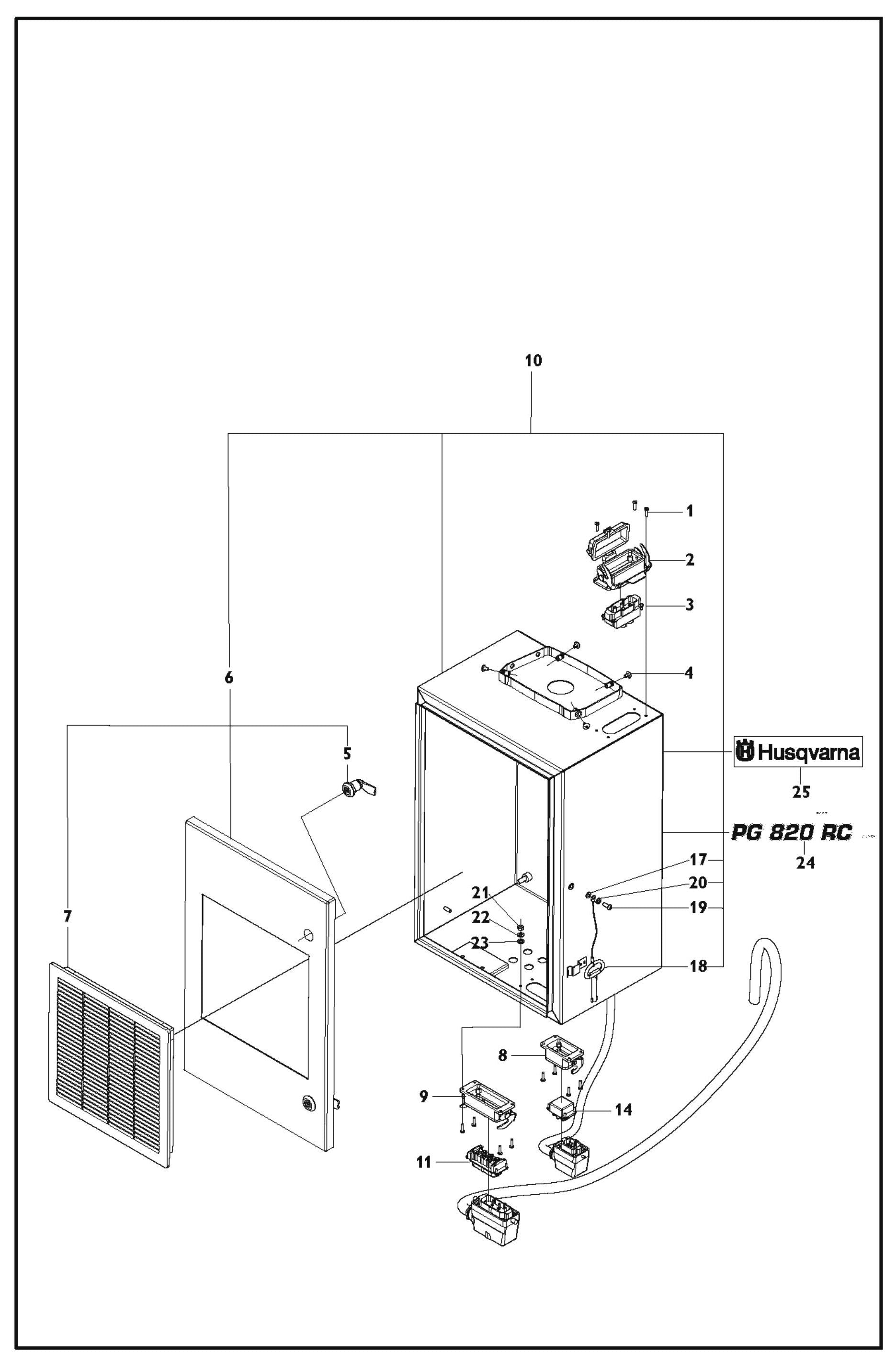 E Parts For PG 820 RC By Husqvarna