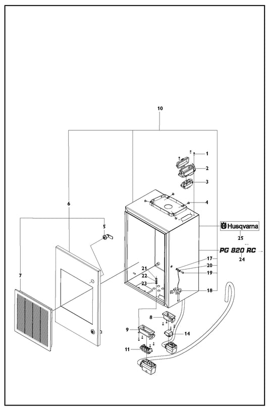 E Parts For PG 820 RC By Husqvarna
