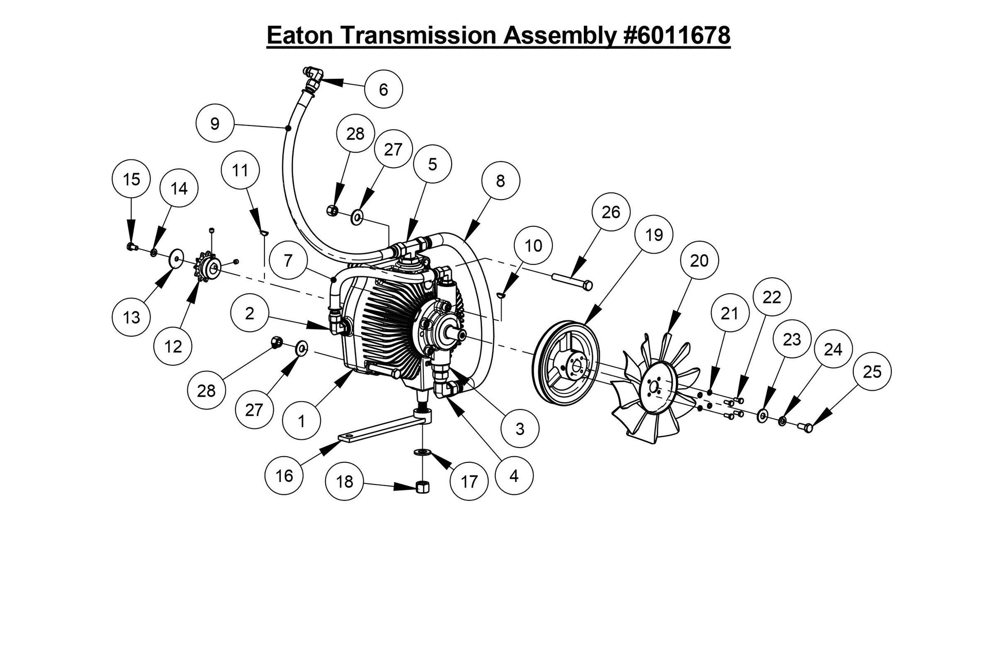 CC6566-3 Eaton Transmission Assembly
