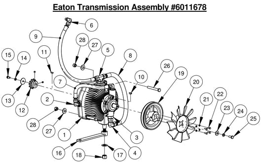 CC6561/CC6561-3/CC6571/CC6571-3 Eaton Transmission Assembly