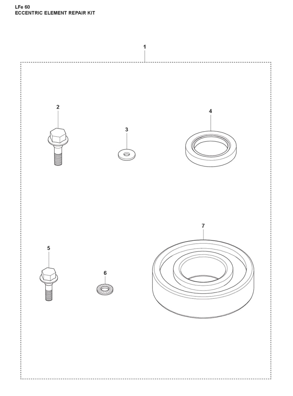 Eccentric Element Repair Kit Parts For LFe 60 By Husqvarna