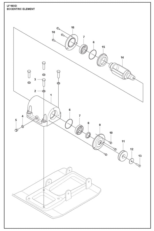 Eccentric Element Parts For LF 160 Corded By Husqvarna