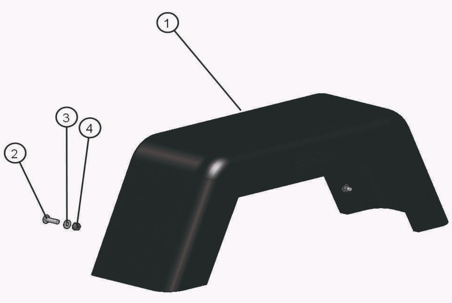 Eclipse AB 2220 SE Arrow Board - Fender Assembly Parts By Allmand