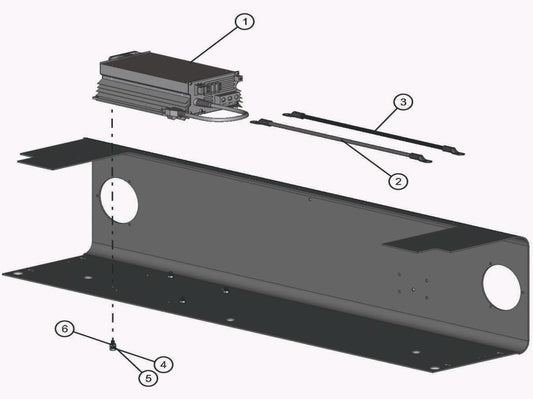 Eclipse AB 2220 SE Arrow Board - Battery Charger Installation Assembly Parts By Allmand