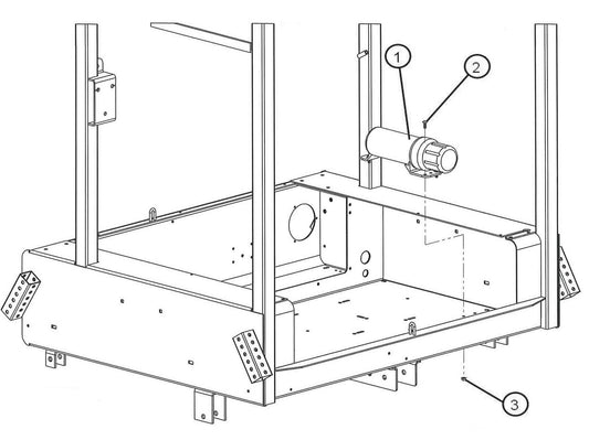 Eclipse AB 2220 SE Arrow Board - Manual Canister Installation Assembly Parts By Allmand