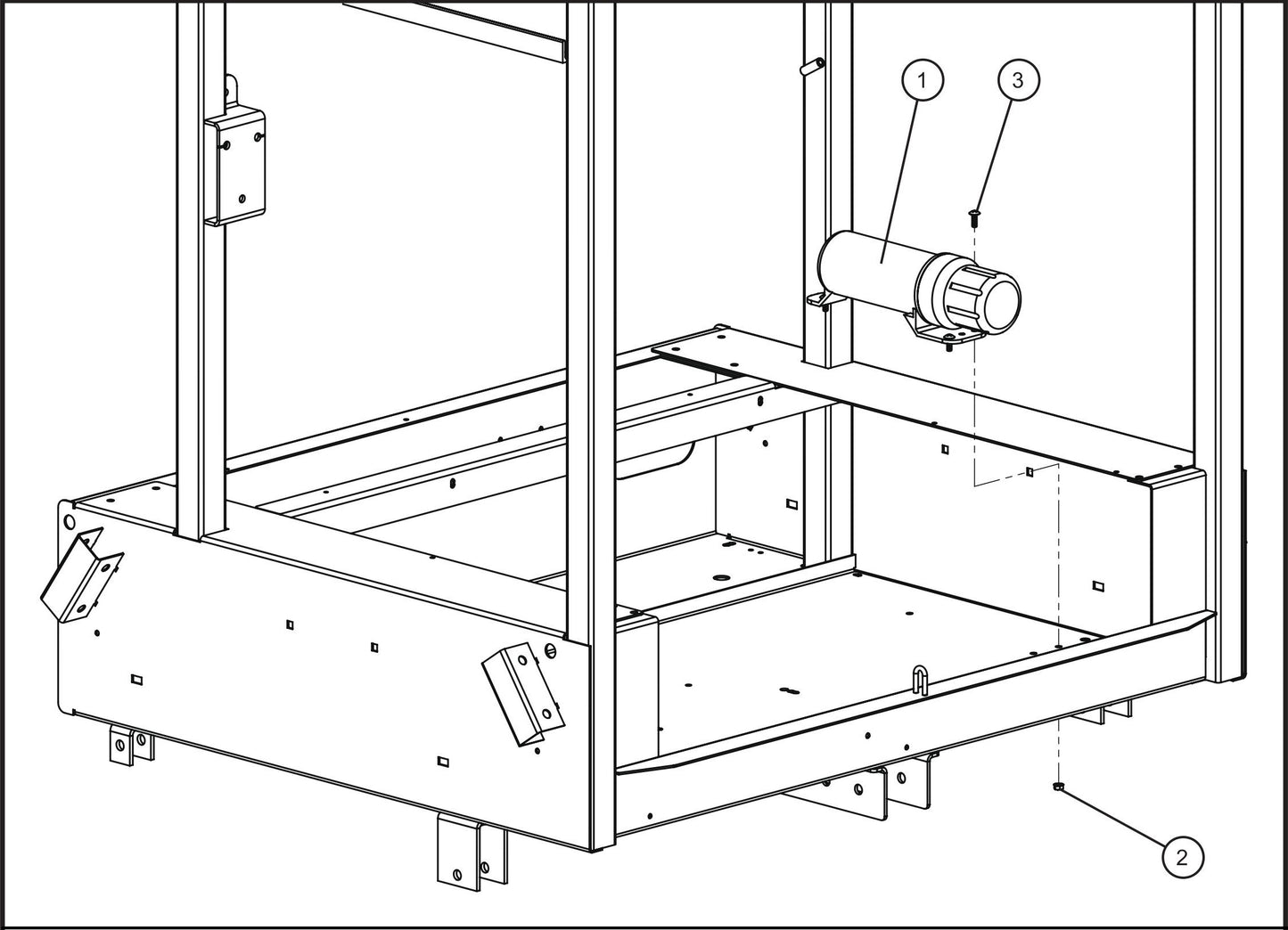 Eclipse AB 2400 SE Arrow Board-Manual Canister Assembly Parts By Allmand
