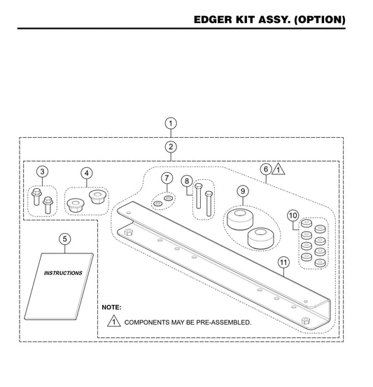 LD6 Edger Kit Assembly (Option)