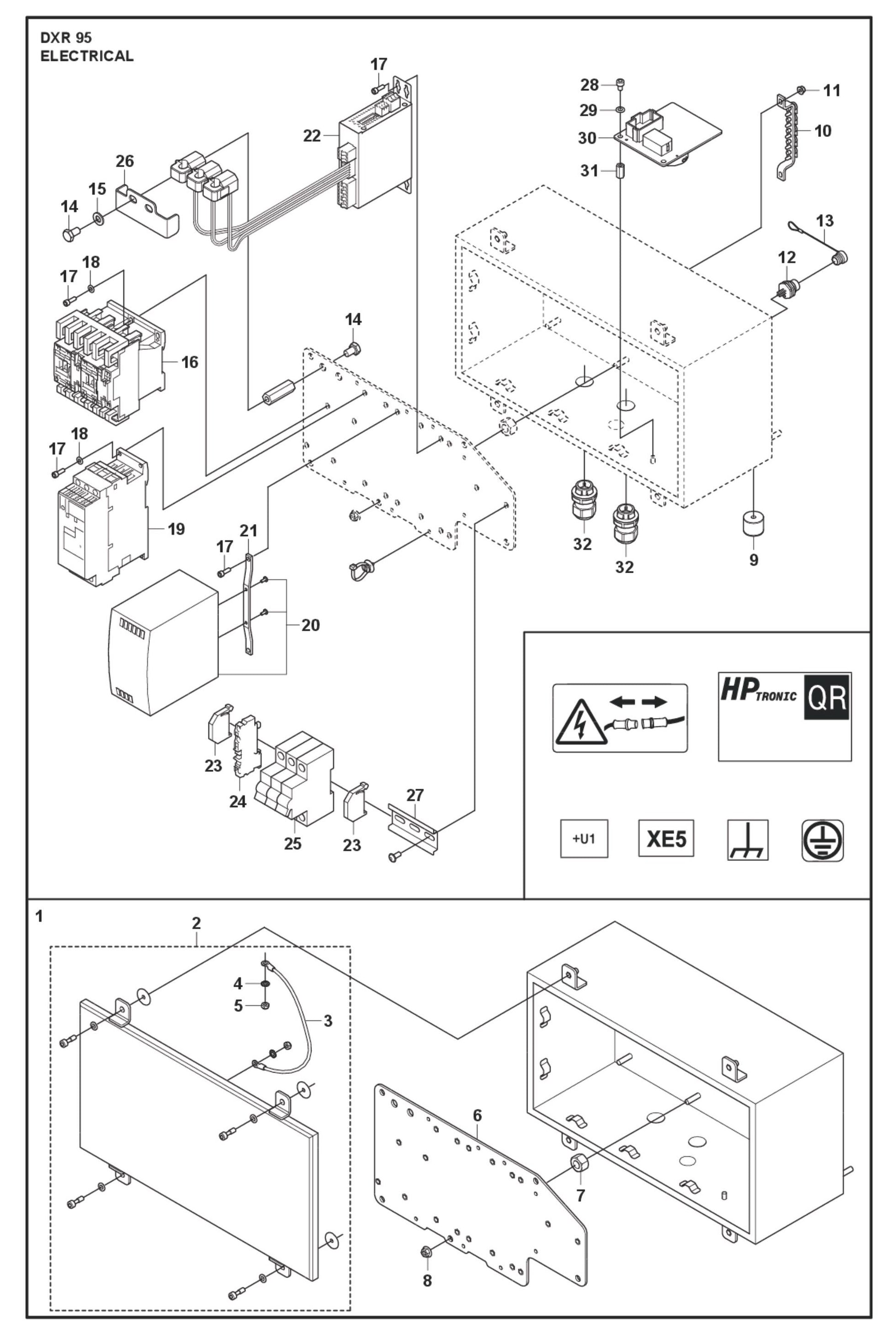 Electrical Parts for DXR 95 By Husqvarna