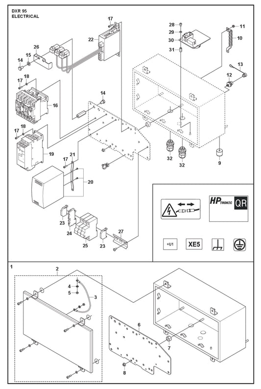 Electrical Parts for DXR 95 By Husqvarna