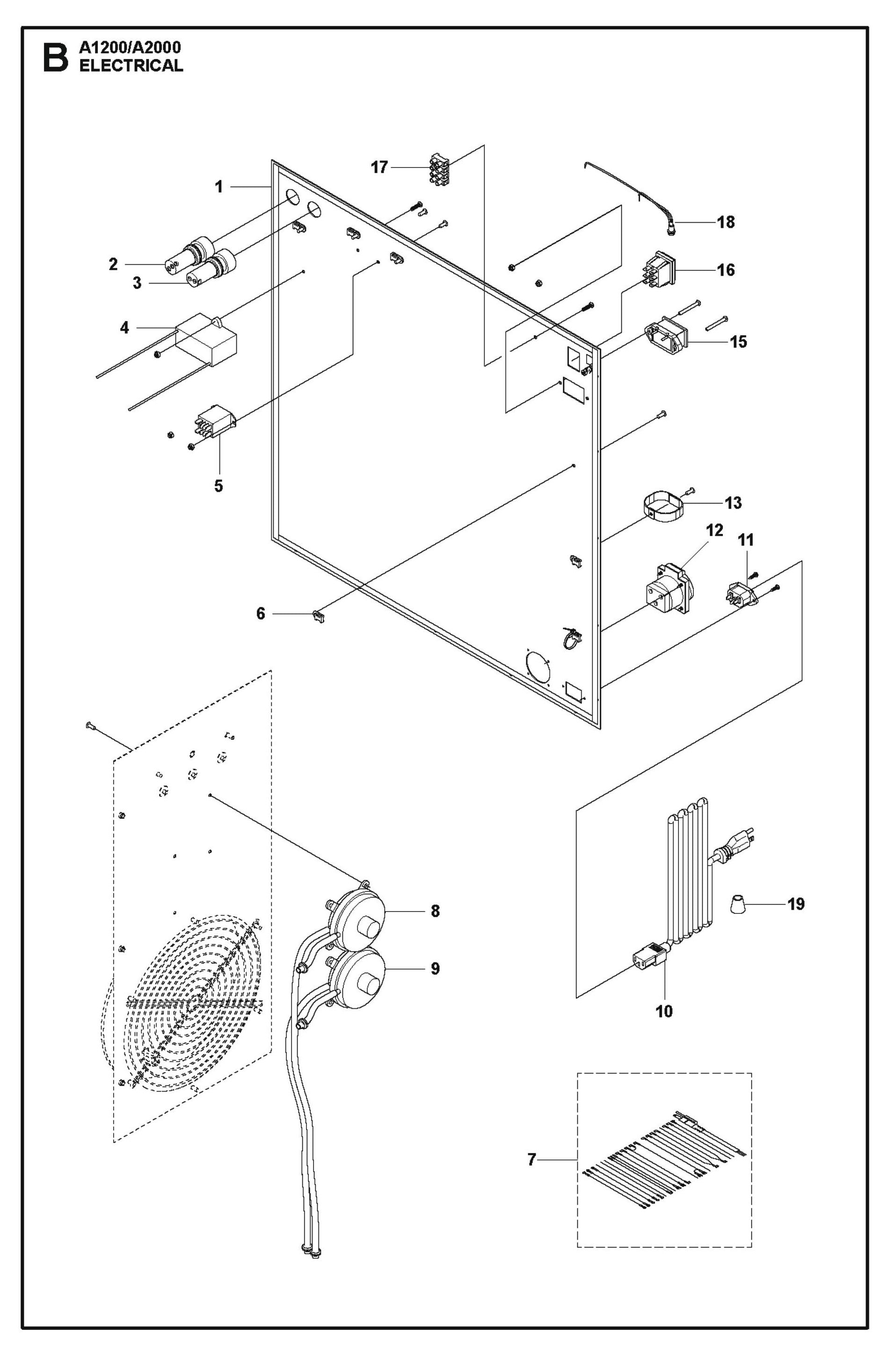 Electrical Parts For A2000 By Husqvarna