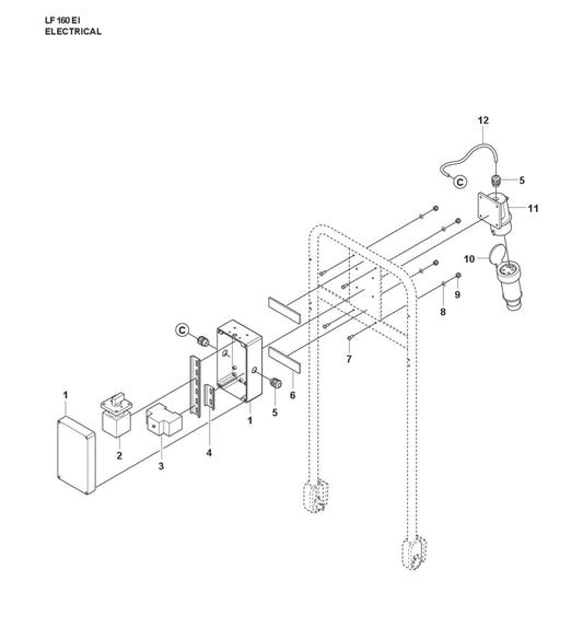 Electrical Parts For LF 160 Corded By Husqvarna