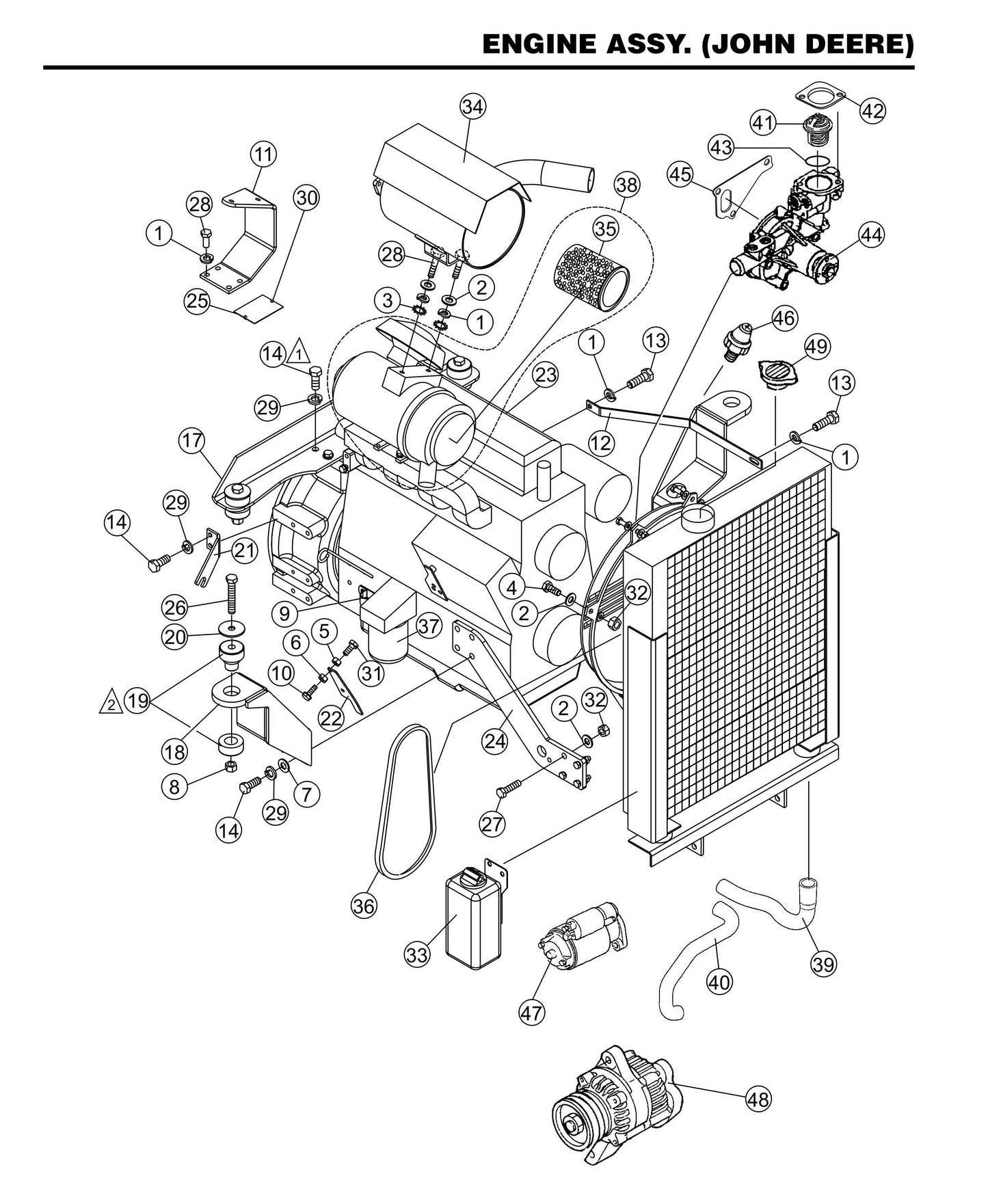 STX55J6-Y6 Engine Assembly (John Deere)