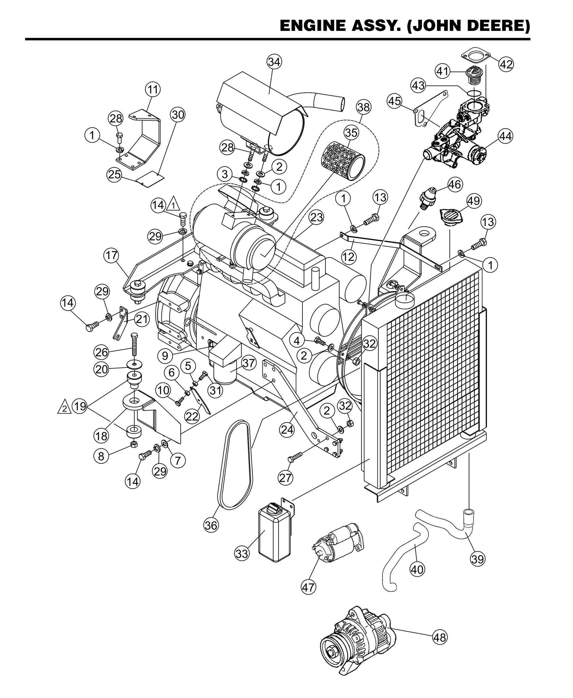 STX55J6-Y6 Engine Assembly (John Deere)