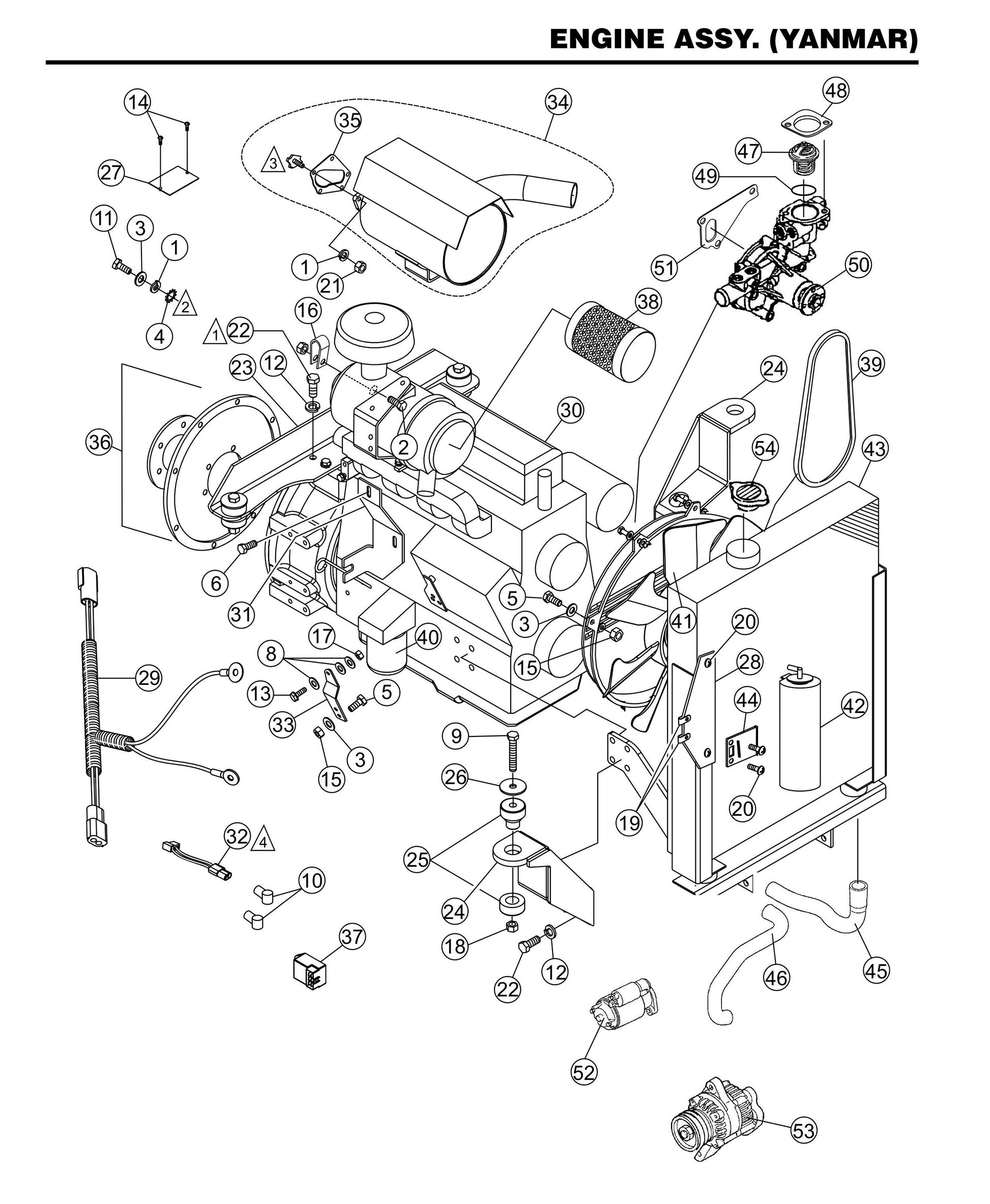 STX55J6-Y6 Engine Assembly (Yanmar)