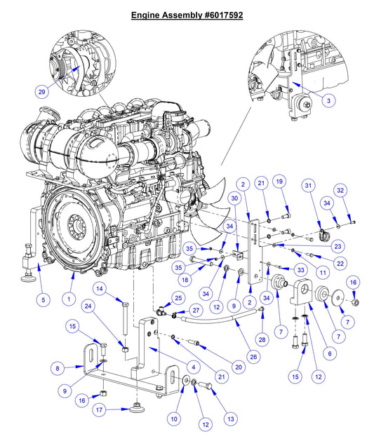 CC7574DD Engine Assembly