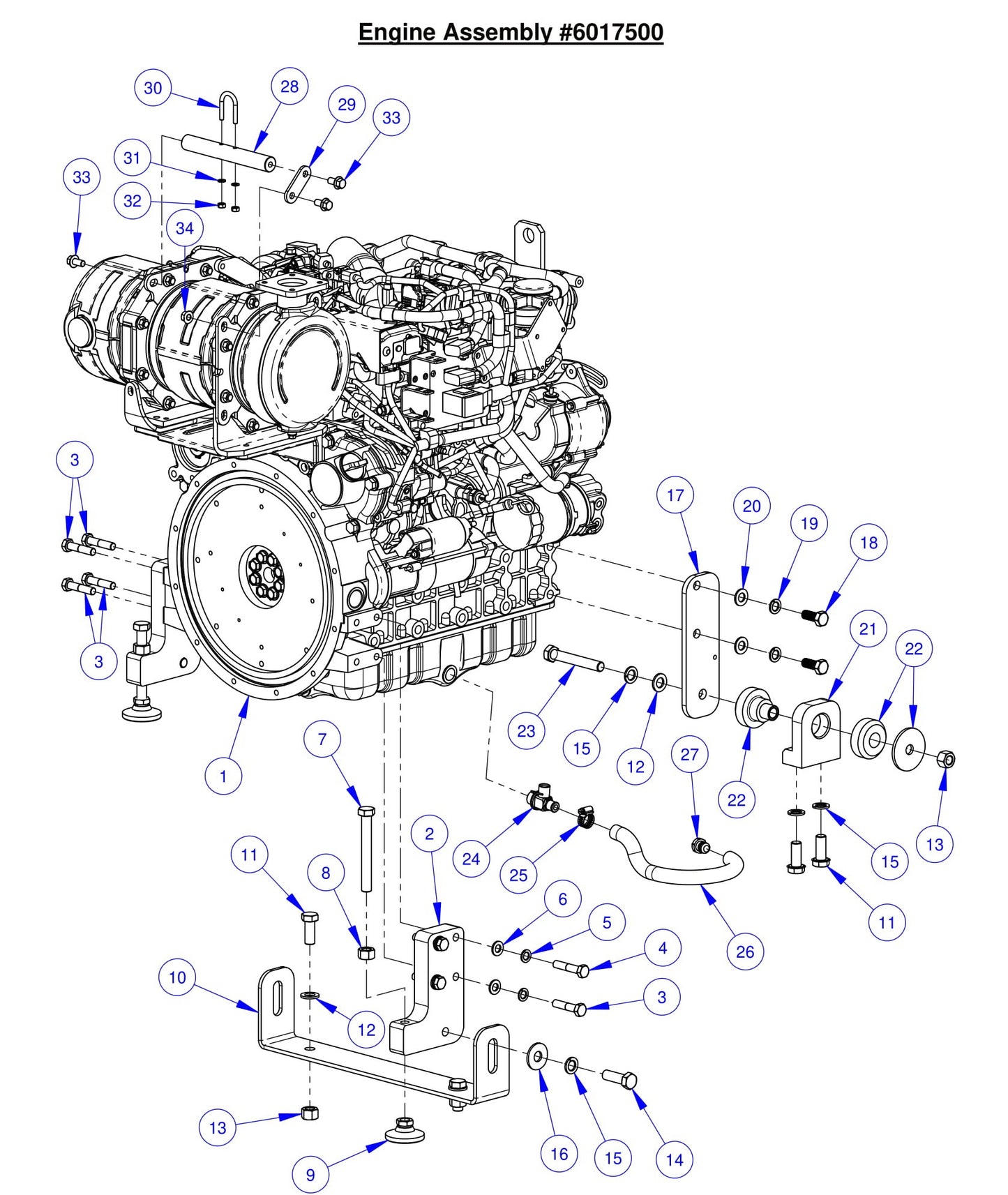 CC7574DK Engine Assembly