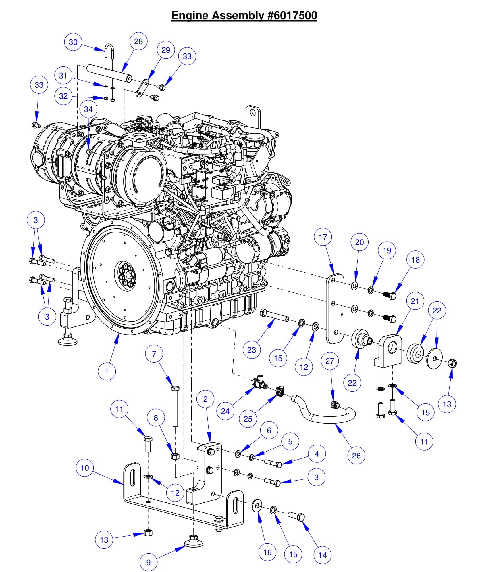 CC7574DK Engine Assembly