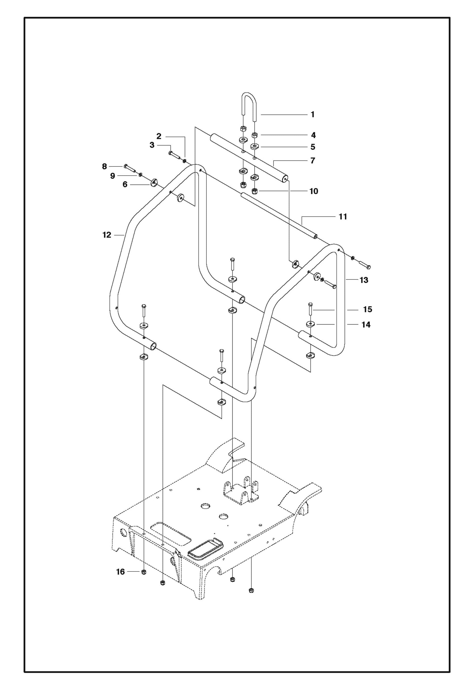 Engine Cage For FS413 By Husqvarna