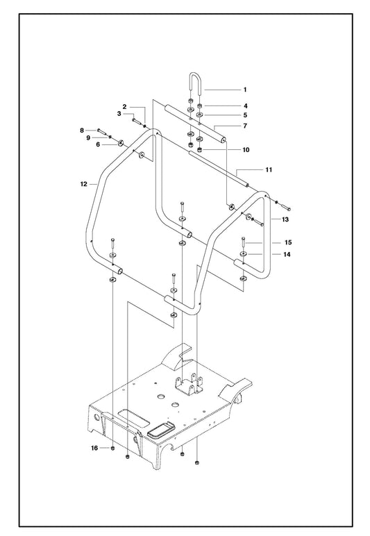 Engine Cage For FS413 By Husqvarna