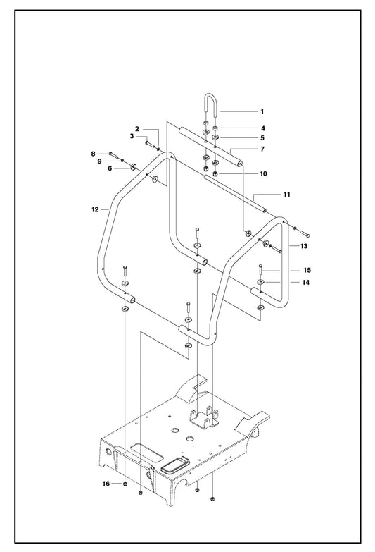Engine Cage For FS410 D By Husqvarna