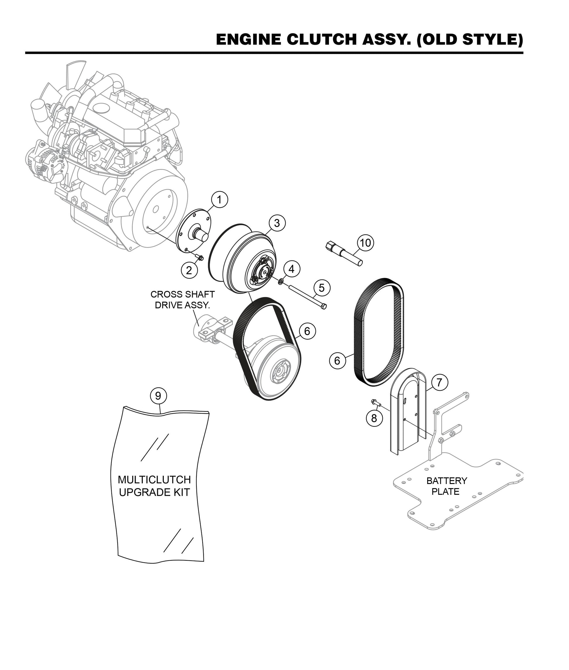 HHXD5 Engine Clutch Assembly (Old Style)