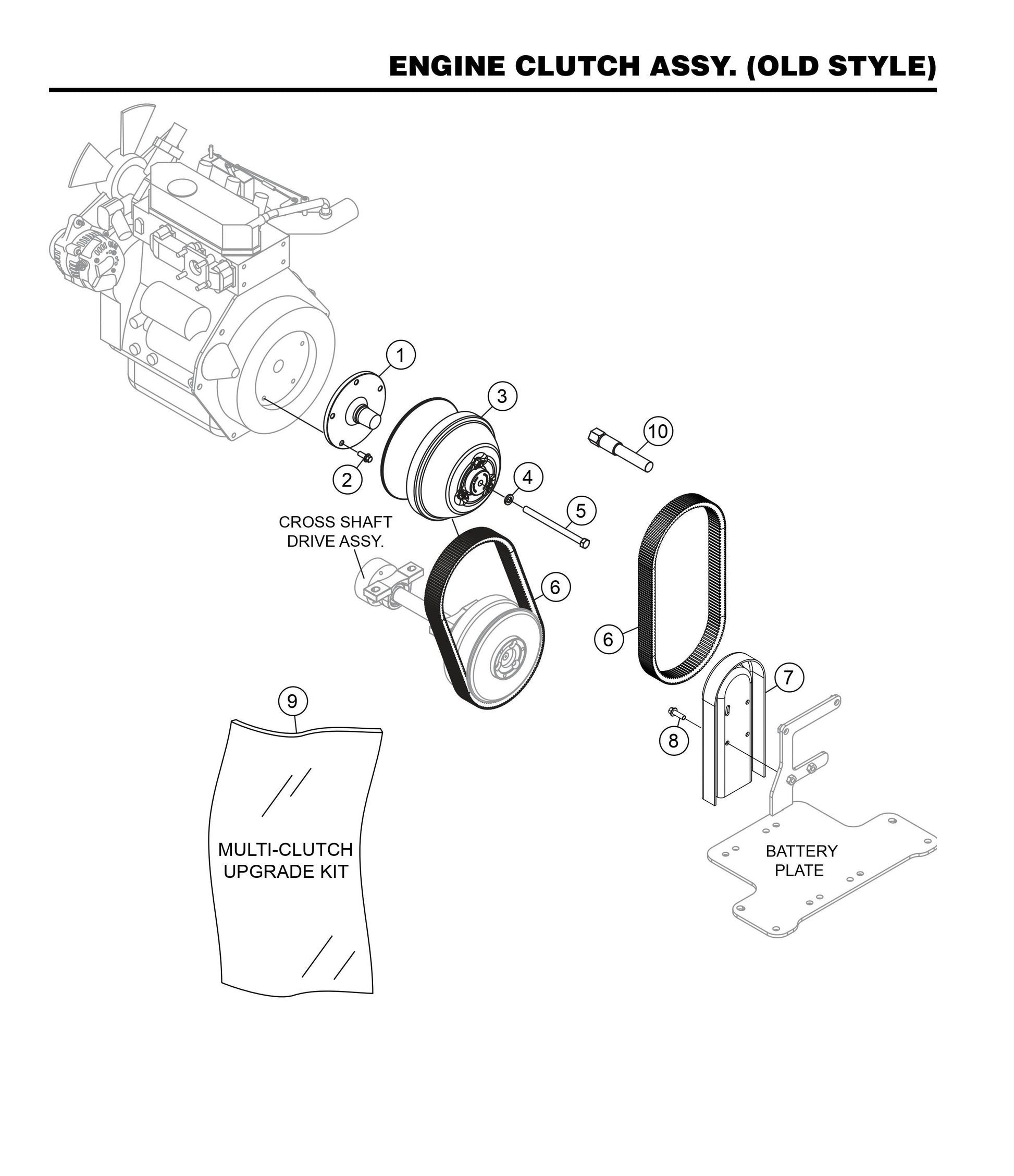 HHXG5 Engine Clutch Assembly (Old Style)