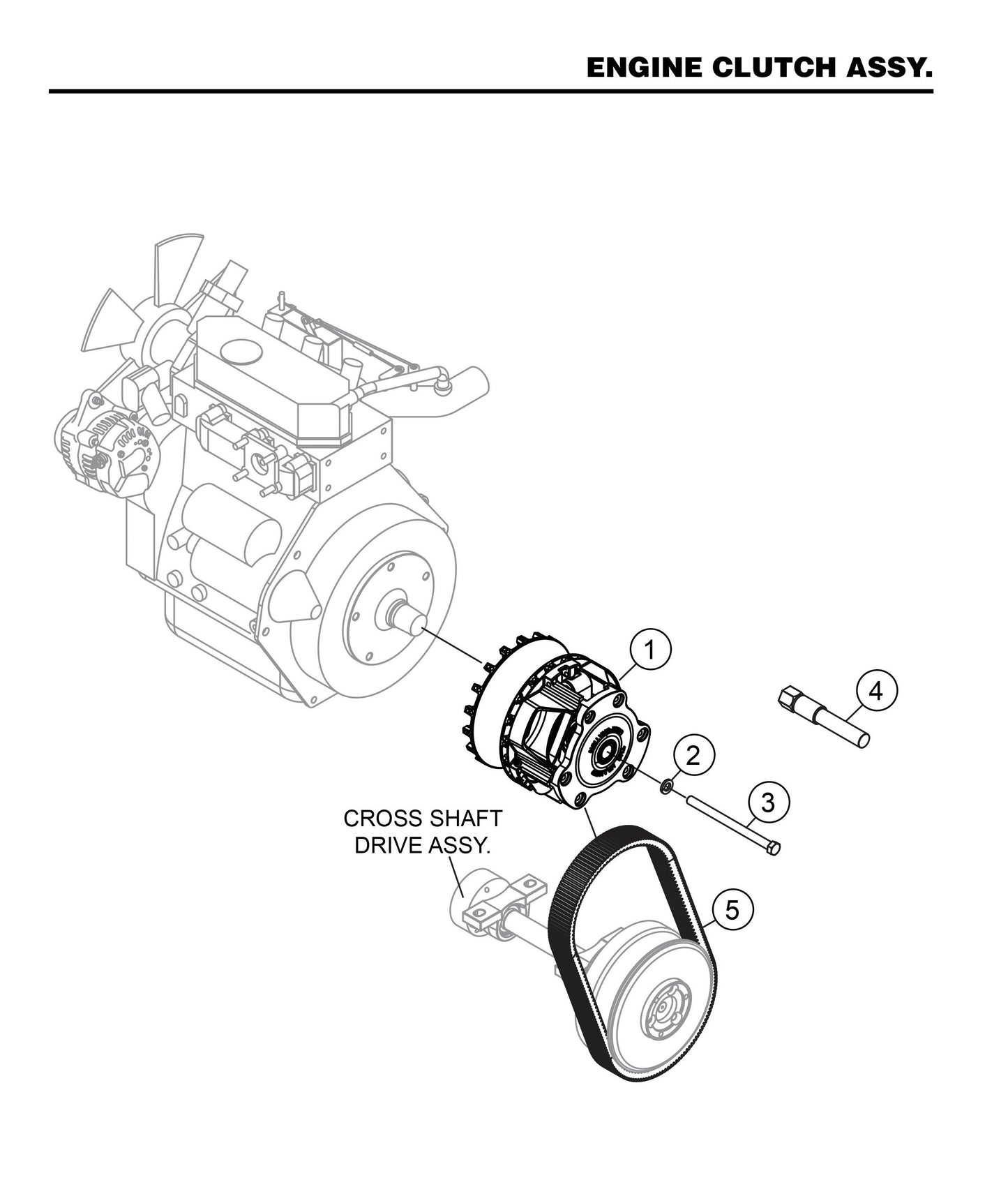 HHXDF4 HHXDF5 Engine Clutch Assembly