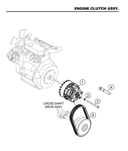 HHXDF4 HHXDF5 Engine Clutch Assembly