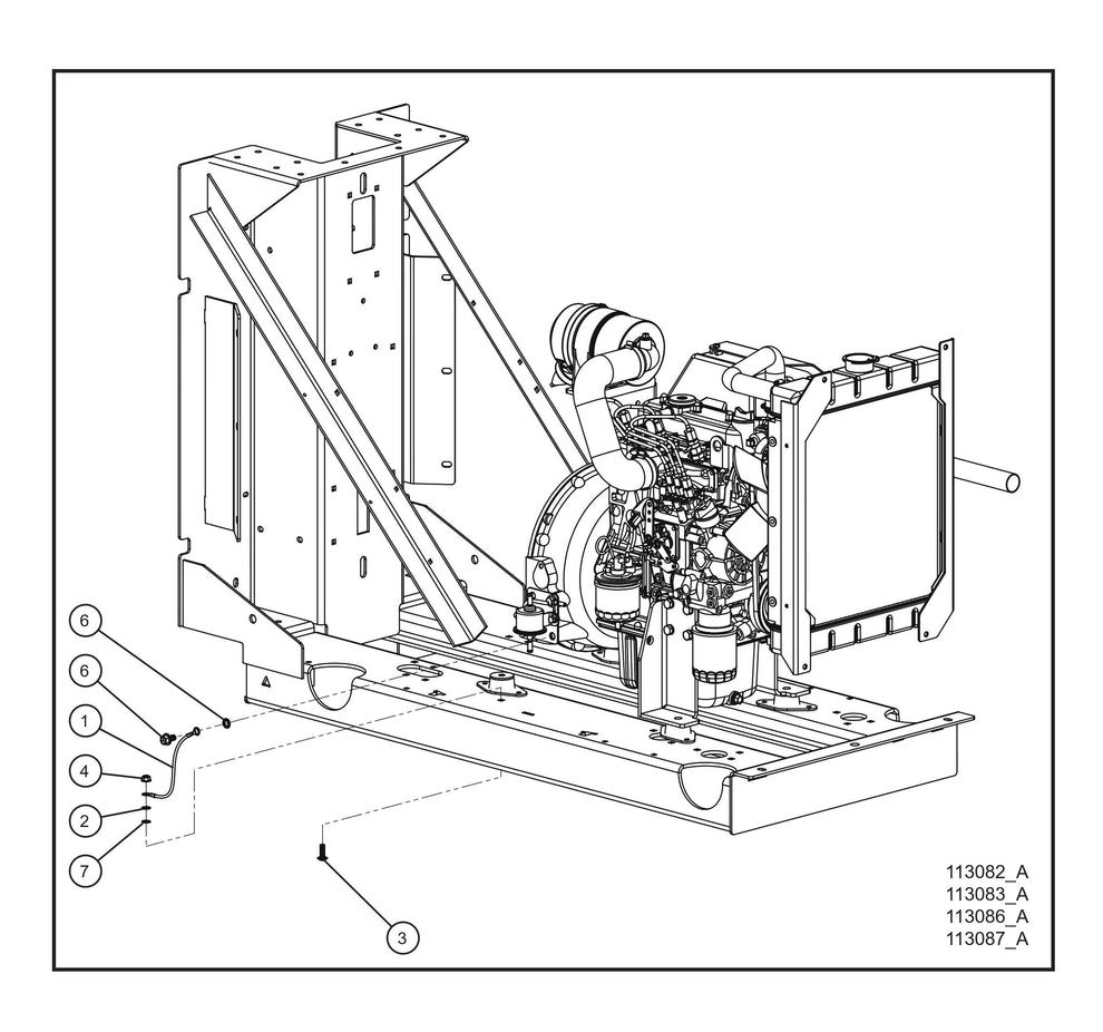 Engine Ground Wire Parts By Allmand