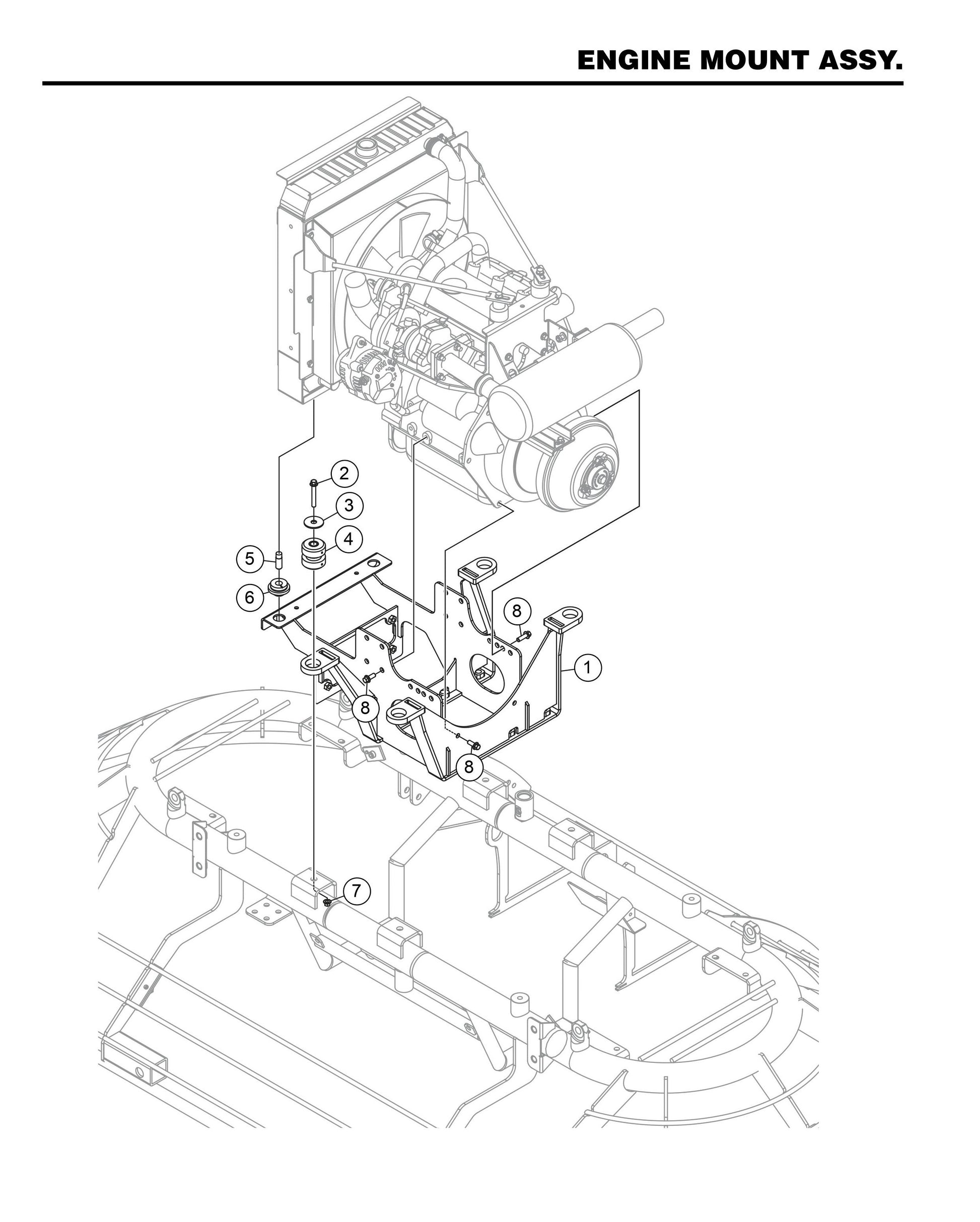 HHXD5 Engine Mount Assembly
