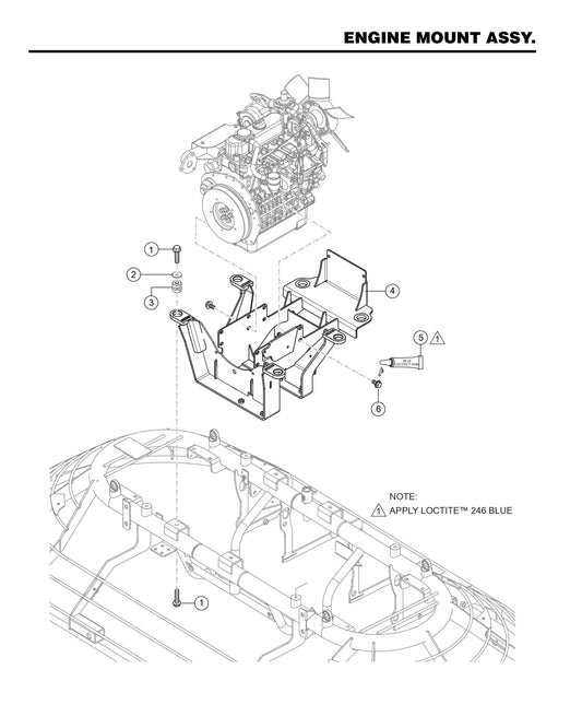 HHXDF4 HHXDF5 Engine Mount Assembly