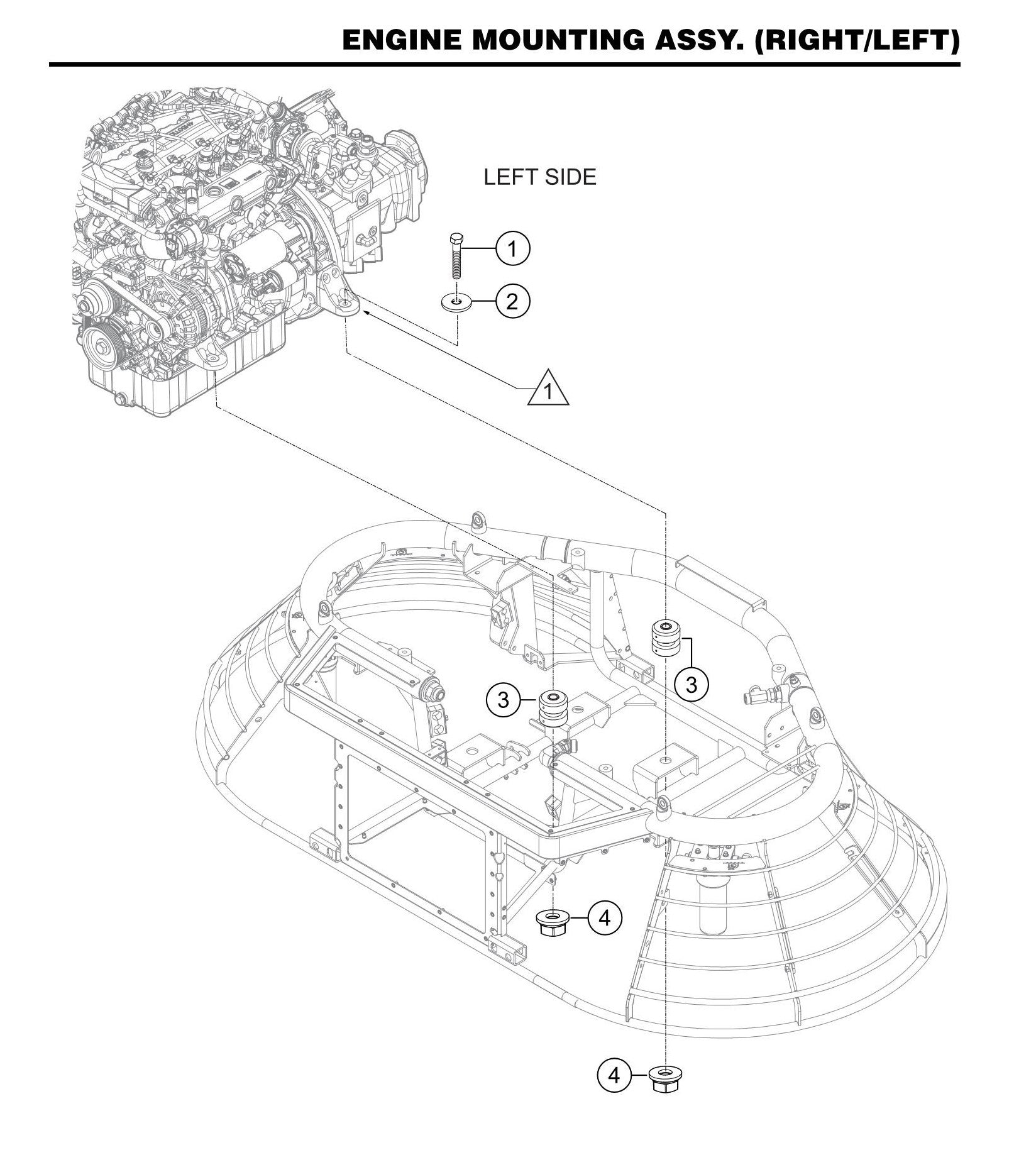 STX6H Engine Mounting Assembly (Right/Left)