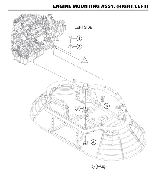 STX6H Engine Mounting Assembly (Right/Left)