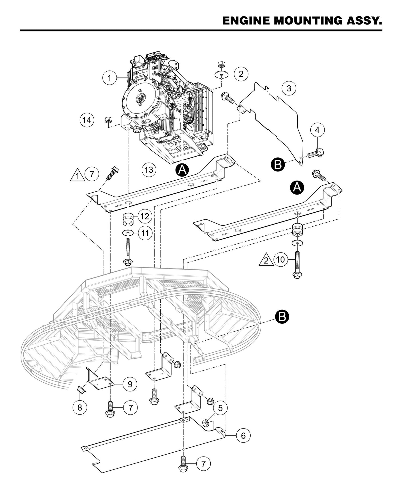 STXDF Engine Mounting Assembly