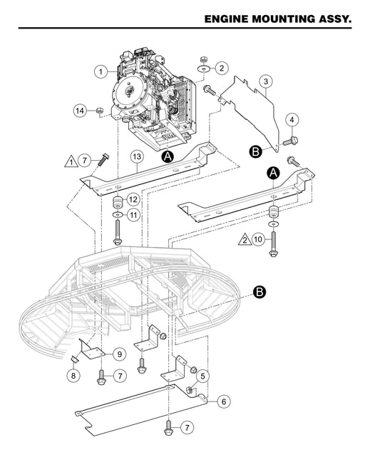STXDF Engine Mounting Assembly