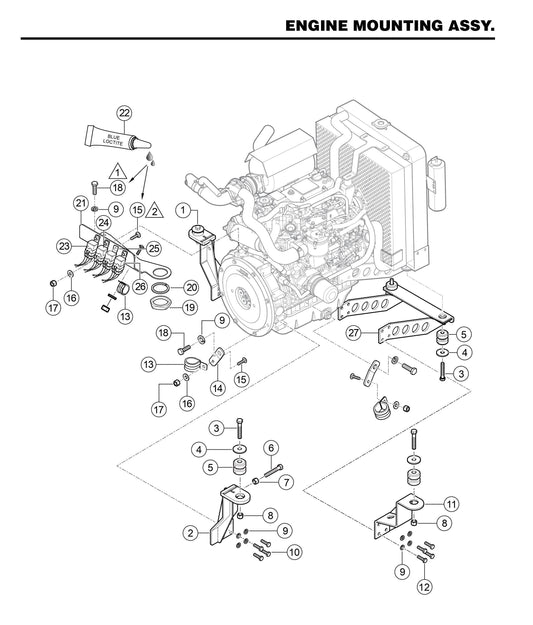 STXD6I Engine Mounting Assembly