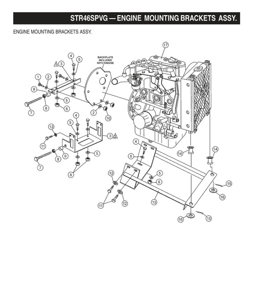STR46SPVG STOW-Engine Mounting Brackets Assembly