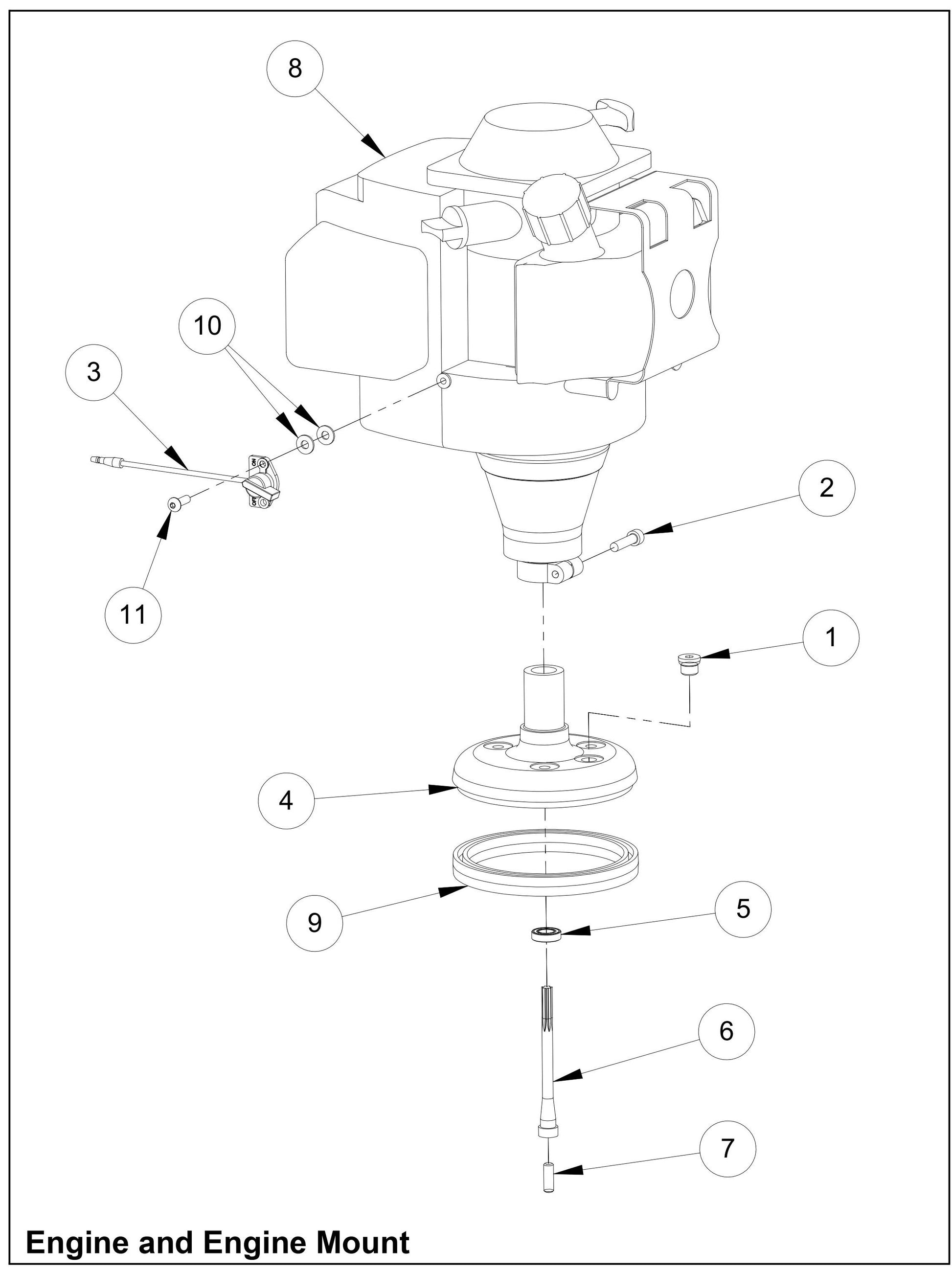 WS500R Engine And Engine Mount Parts By MBW