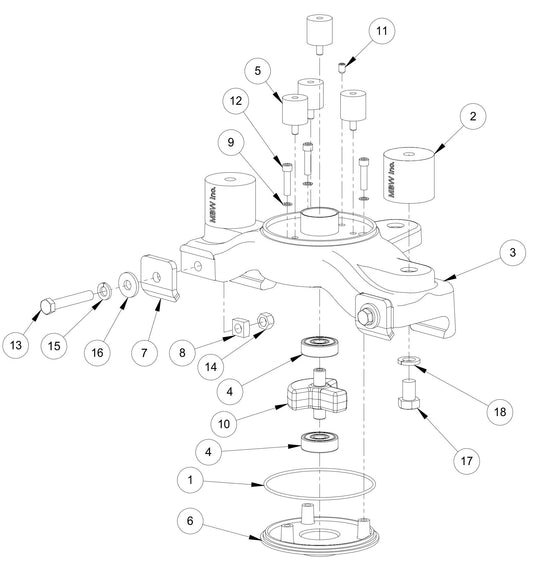 WS500H Exciter Assembly Parts By MBW