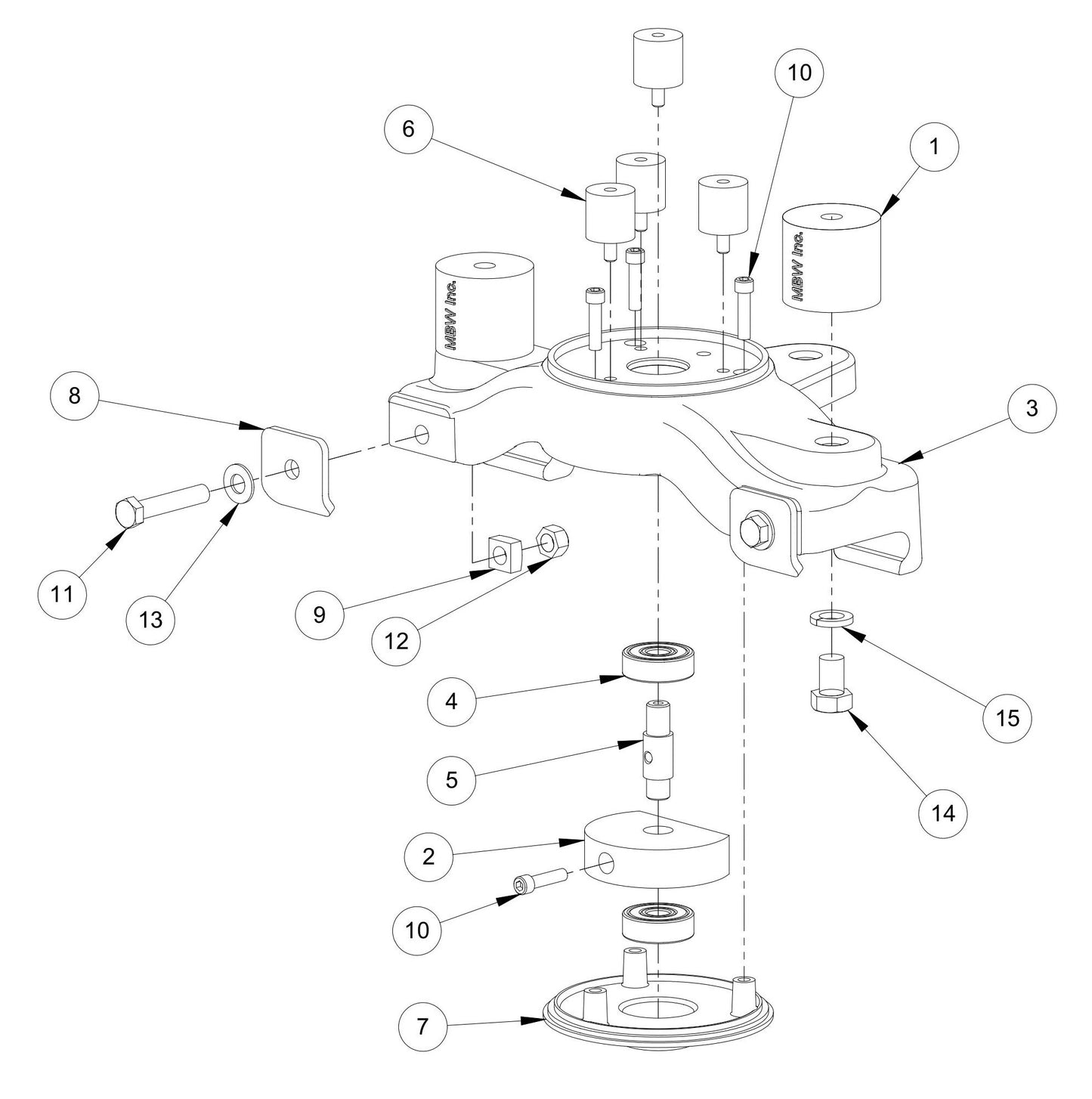 WS500R Exciter Assembly Parts By MBW