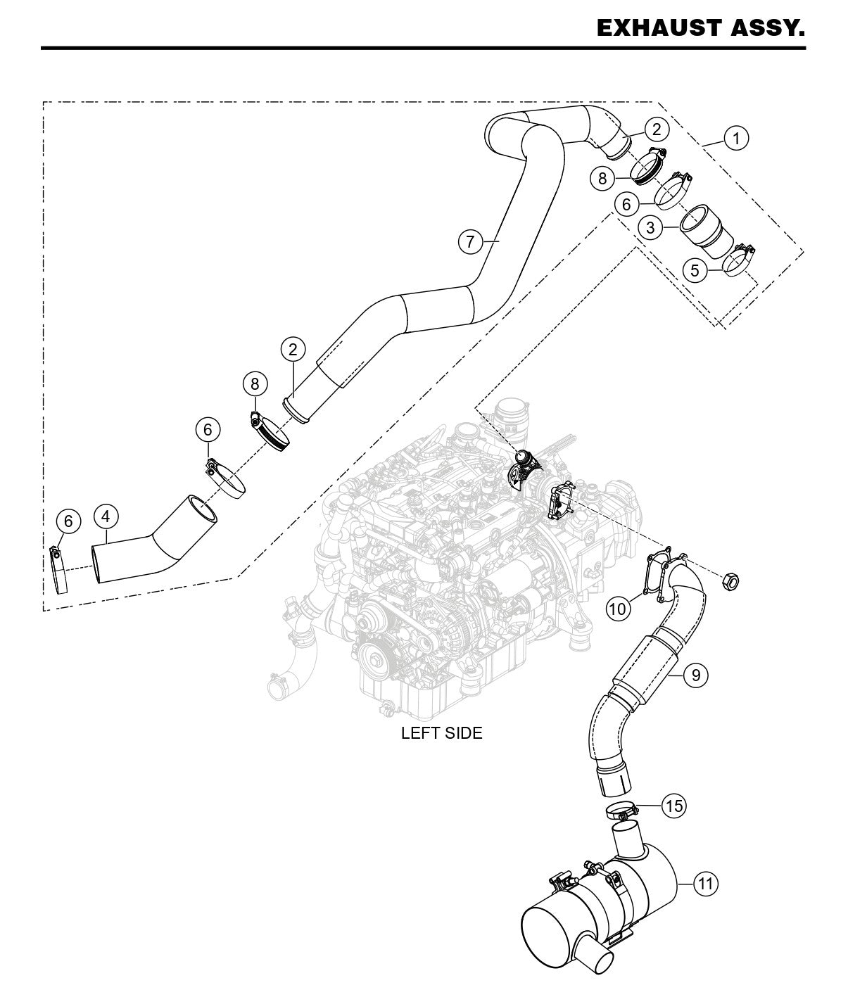 HTX6H Exhaust Assembly