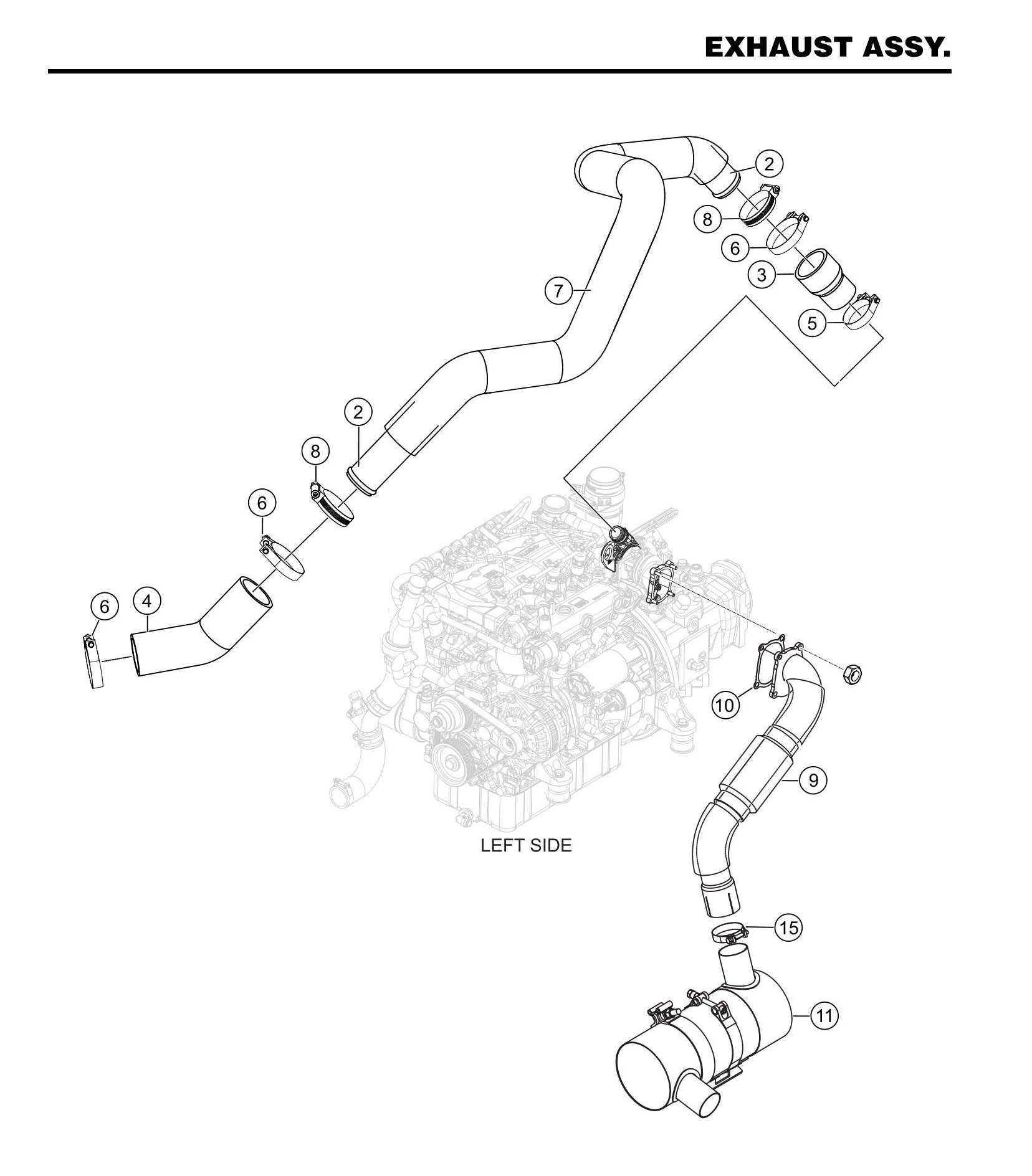 STX6H Exhaust Assembly