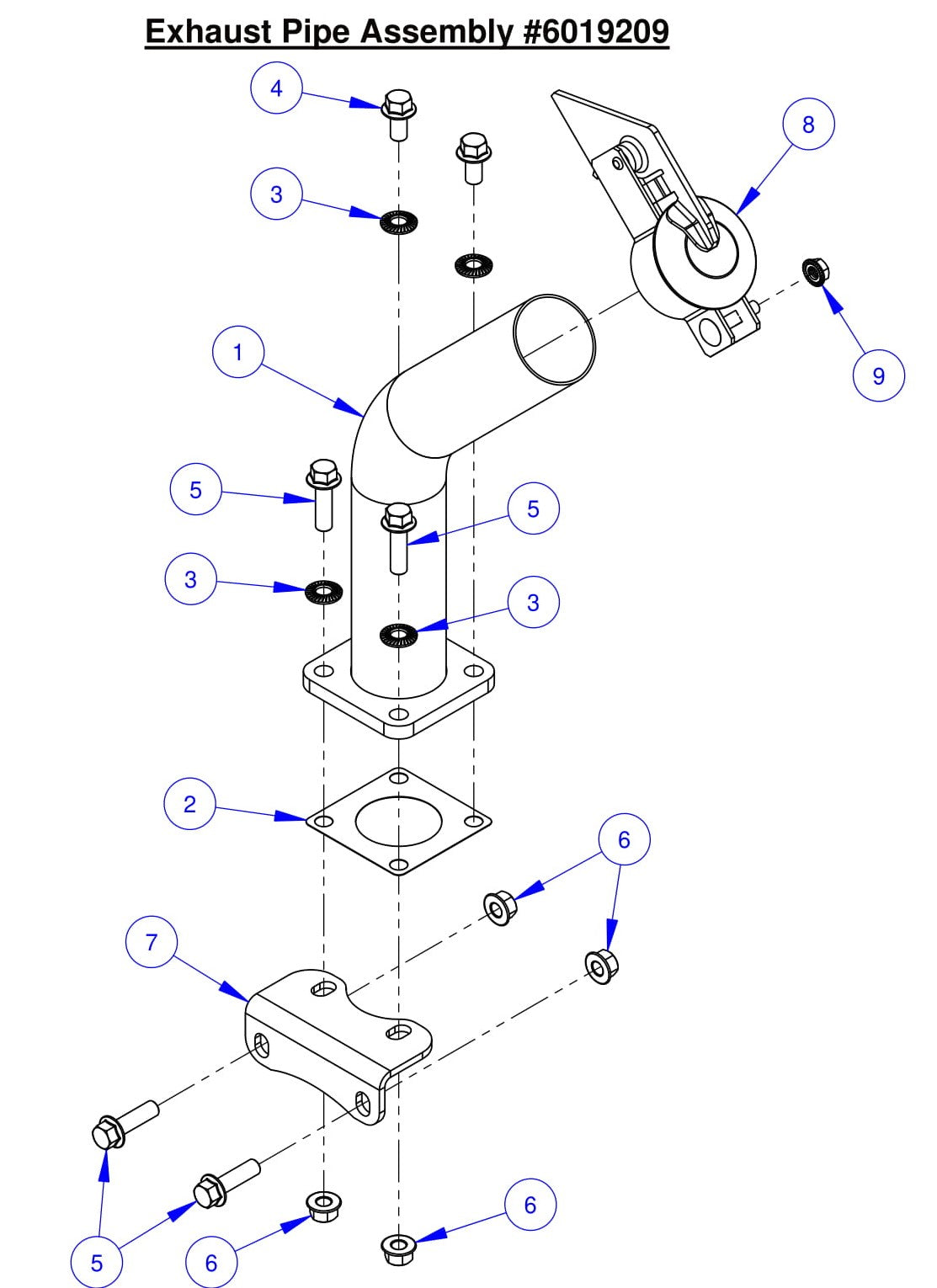 CC7574DK Exhaust Pipe Assembly