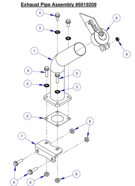 CC7574DK Exhaust Pipe Assembly